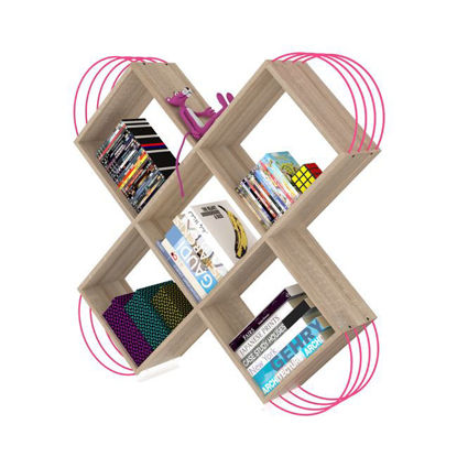 Εικόνα της  ΒΙΒΛΙΟΘΗΚΗ ΔΑΠΕΔΟΥ CASE ΣΕ ΧΡΩΜΑ SONAMA-ΦΟΥΞΙΑ HM2247.04