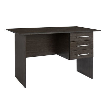 Εικόνα της ΓΡΑΦΕΙΟ ΜΕΛΑΜΙΝΗΣ HM2029.01 ΜΕ 3 ΣΥΡΤΑΡΙΑ ZEBRANO 120X60X76 εκ.