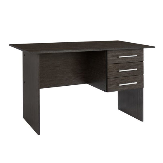 Εικόνα της ΓΡΑΦΕΙΟ ΜΕΛΑΜΙΝΗΣ HM2029.01 ΜΕ 3 ΣΥΡΤΑΡΙΑ ZEBRANO 120X60X76 εκ.