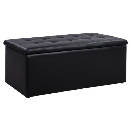 Εικόνα της ΣΚΑΜΠΟ PU ΜΕ ΑΠΟΘΗΚΕΥΤΙΚΟ ΧΩΡΟ TRISCUBE ΜΑΥΡΟ HM223.01 121x51.5x50Υ εκ.