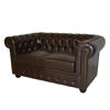 Εικόνα της ΚΑΝΑΠΕΣ 2ΘΕΣΙΟΣ T.CHESTERFIELD HM3010.01 ΤΕΧΝΟΔΕΡΜΑ ΣΚΟΥΡΟ ΚΑΦΕ