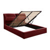 Εικόνα της ΚΡΕΒΑΤΙ KENDRA ΒΕΛΟΥΔΟ ΚΟΚΚΙΝΟ ΒΟΥΡΓΟΥΝΔΙΑΣ ΚΑΙ ΑΠΟΘΗΚΕΥΤΙΚΟ ΧΩΡΟ 160X200 HM565.06