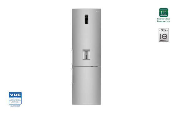 Εικόνα της LG Ψυγειοκαταψύκτης NoFrost Inox A++ GBB60PZFZS