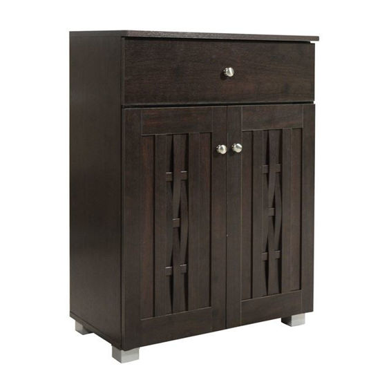 Εικόνα της ΠΑΠΟΥΤΣΟΘΗΚΗ-ΝΤΟΥΛΑΠΙ HM2231.01 WENGE 60X33X84εκ.