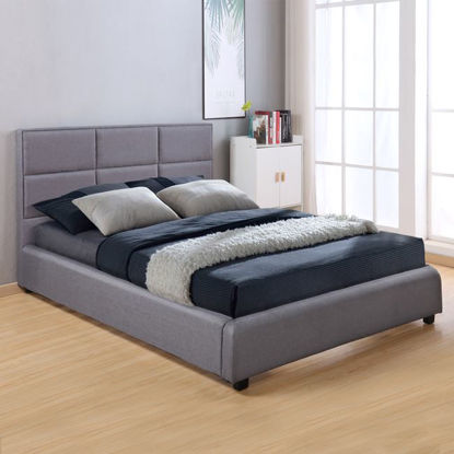 Εικόνα της ΚΡΕΒΑΤΙ BRILEY ΜΕ ΥΦΑΣΜΑ DARK GREY HM555.05 150X200
