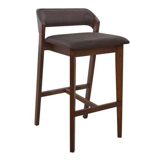 Εικόνα της ΣΚΑΜΠΩ ΜΠΑΡ ΞΥΛΙΝΟ LOTTA HM0191 ΜΕ ΚΑΦΕ ΥΦΑΣΜΑ