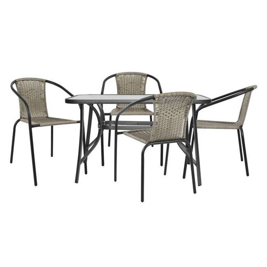 Εικόνα της ΣΕΤ ΤΡΑΠΕΖΑΡΙΑ 5ΤΜΧ ΚΑΡΕΚΛΕΣ ΚΑΙ ΤΡΑΠΕΖΙ HM5192.01