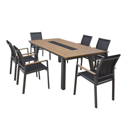 Εικόνα της ΣΕΤ ΤΡΑΠΕΖΑΡΙΑΣ 7ΤΜΧ ΣΕ ΓΚΡΙ ΧΡΩΜΑ HM5235.02