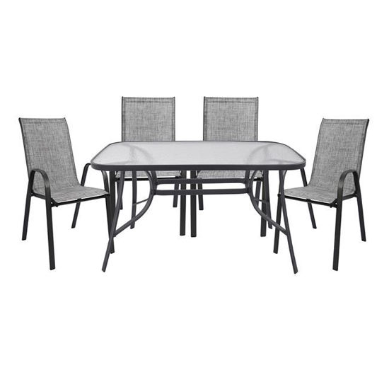 Εικόνα της ΣΕΤ ΤΡΑΠΕΖΑΡΙΑΣ 5ΤΜΧ ΜΕ 4 ΚΑΡΕΚΛΕΣ & ΤΡΑΠΕΖΙ HM5200.01