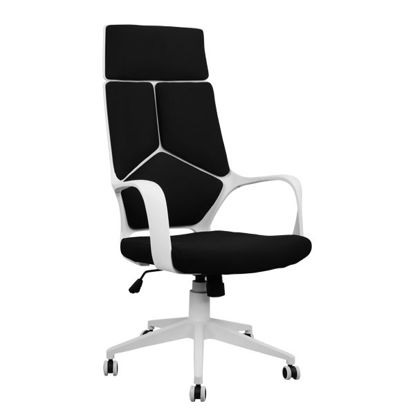 Εικόνα της ΚΑΡΕΚΛΑ ΓΡΑΦΕΙΟΥ HM1054.01 HOMEMARKT ΜΑΥΡO MESH & ΠΟΔΙ ΛΕΥΚΟ