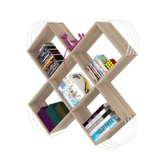 Εικόνα της ΒΙΒΛΙΟΘΗΚΗ TOIXOY CASE ΣΕ ΧΡΩΜΑ SONAMA-ΛΕΥΚΟ HM2247.01