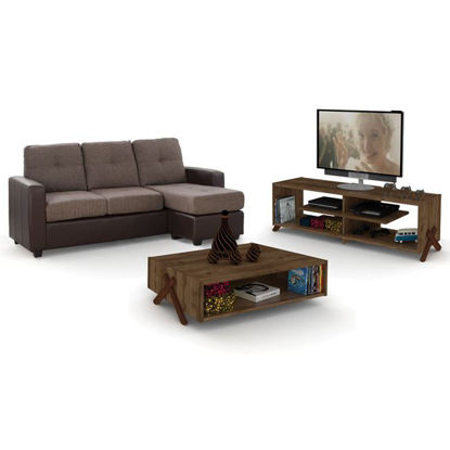 Εικόνα της ΣΕΤ ΦΟΙΤΗΤΙΚΟ 3ΤΜΧ ΚΑΝΑΠΕΣ-ΕΠΙΠΛΟ TV-ΤΡΑΠΕΖΙ ΣΑΛΟΝΙΟΥ HM11136