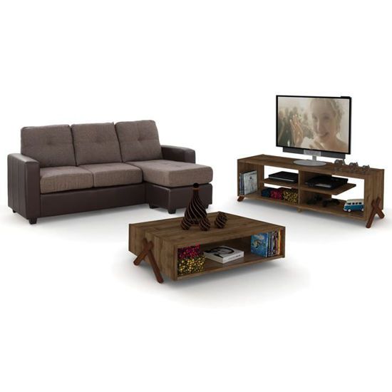 Εικόνα της ΣΕΤ ΦΟΙΤΗΤΙΚΟ 3ΤΜΧ ΚΑΝΑΠΕΣ-ΕΠΙΠΛΟ TV-ΤΡΑΠΕΖΙ ΣΑΛΟΝΙΟΥ HM11136