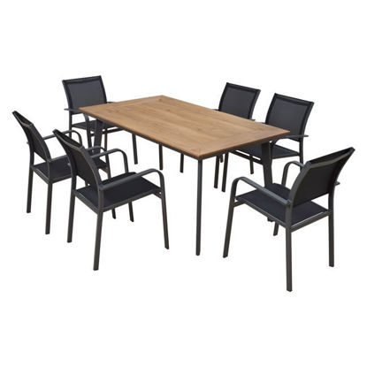 Εικόνα της ΣΕΤ ΤΡΑΠΕΖΑΡΙΑΣ ΑΛΟΥΜΙΝΙΟΥ 7ΤΜΧ ΣΕ ΓΚΡΙ ΧΡΩΜΑ HM5243.02