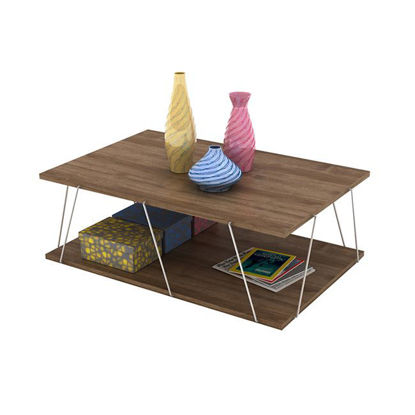 Εικόνα της ΤΡΑΠΕΖΙ ΣΑΛΟΝΙΟΥ TARS ΣΕ ΧΡΩΜΑ ΚΑΡΥΔΙ-ΧΡΩΜΙΟ HM2238.03