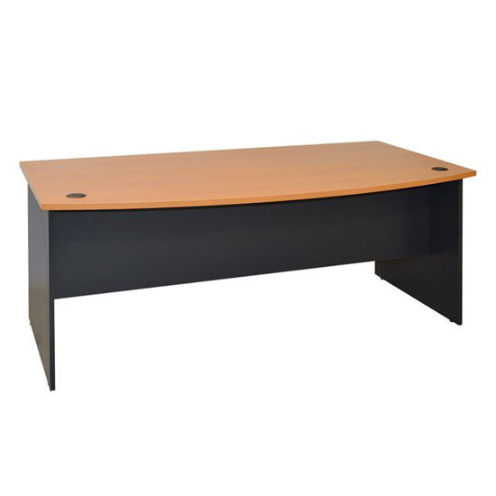 Εικόνα της ΓΡΑΦΕΙΟ ΕΠΑΓΓΕΛΜΑΤΙΚΟ 180x93.5x74. EXECUTIVE HM2017.01 ΓΚΡΙ-ΟΞΙΑ