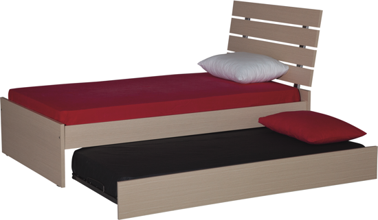 Εικόνα της Κρεβάτι μονό Δρύς109χ200χ100 &Μηχανισμός κρεβατιού με μετώπη 190χ87χ22