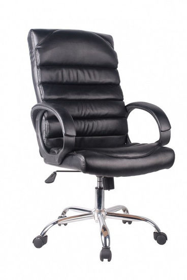 Εικόνα της Καρέκλα Διευθυντική LUX ΜΑΥΡΗ PU