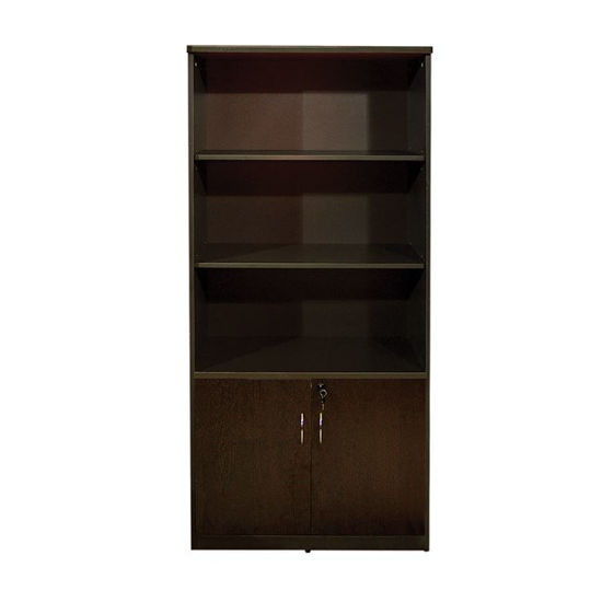 Εικόνα της ΒΙΒΛΙΟΘΗΚΗ ΓΡΑΦΕΙΟΥ ΕΠΑΓΓΕΛΜΑΤΙΚΗ HM2014.02 WENGE ΜΕ 2 ΠΟΡΤΕΣ