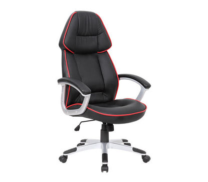 Εικόνα της ΚΑΡΕΚΛΑ ΓΡΑΦΕΙΟΥ GAMING ARIS HM1007 BUCKET ΜΑΥΡΟ PU - ΚΟΚΚΙΝΗ ΡΙΓΑ 69x68x(119-127) εκ.