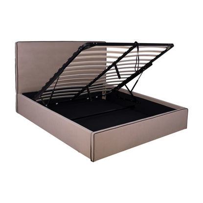 Εικόνα της ΚΡΕΒΑΤΙ ALLIE HM584.02 160Χ200 ΜΕ ΑΠΟΘΗΚΕΥΤΙΚΟ ΧΩΡΟ ΜΠΕΖ ΥΦΑΣΜΑ