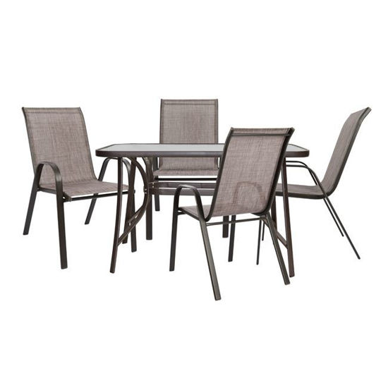 Εικόνα της ΣΕΤ ΤΡΑΠΕΖΑΡΙΑ 5ΤΜΧ ΚΑΡΕΚΛΕΣ ΚΑΙ ΤΡΑΠΕΖΙ HM5197.02