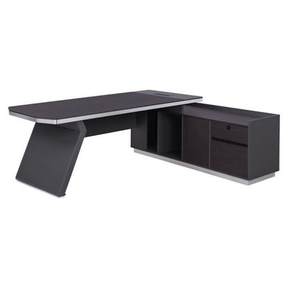 Εικόνα της ΓΡΑΦΕΙΟ ΕΠΑΓΓΕΛΜΑΤΙΚΟ ΔΕΞΙΑ ΓΩΝΙΑ ROSEWOOD HM2084R 220X180X76Υ εκ.