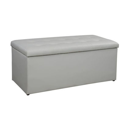 Εικόνα της ΣΚΑΜΠΩ 121Χ51Χ50 ΜΕ ΑΠΟΘΗΚΕΥΤΙΚΟ ΧΩΡΟ TRISCUBE PU ΛΕΥΚΟ HM223.02