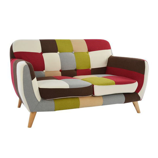 Εικόνα της ΚΑΝΑΠΕΣ 2ΘΕΣΙΟΣ HM3016.32 CAROUSEL MIXED COLOR 130x75x80 εκ.