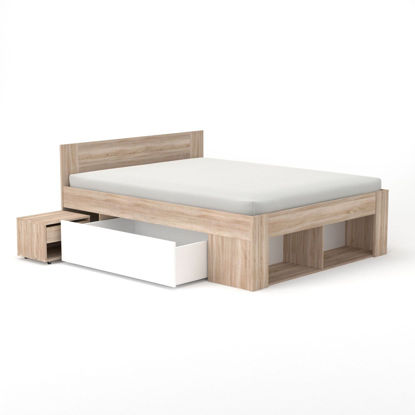 Εικόνα της Rico Κρεβάτι 160x200 Διπλό, Με 2 κομοδίνα, 2 συρτάρια και τάβλες TO-RIC160