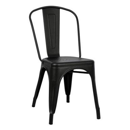 Εικόνα της ΚΑΡΕΚΛΑ ΜΕΤΑΛΛΙΚΗ HM0018.22 MELITA ΣΕ ΜΑΥΡΟ MAT 45x47x85Υ εκ.