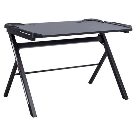 Εικόνα της ΓΡΑΦΕΙΟ GAMING PRO 120X60X72 ΜΕ ΦΩΤΑ LED ΚΑΙ ΜΑΥΡΟ ΜΕΤΑΛΛΙΚΟ ΣΚΕΛΕΤΟ HM8567