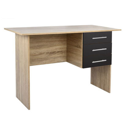 Εικόνα της ΓΡΑΦΕΙΟ ΜΕΛΑΜΙΝΗΣ HM2029.04 ΜΕ 3 ΣΥΡΤΑΡΙΑ SONAMA-ΓΚΡΙ 120X60X76 εκ.