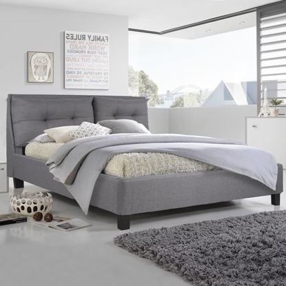 Εικόνα της ΚΡΕΒΑΤΙ BILLIE ΜΕ ΥΦΑΣΜΑ DARK GREY HM551.05 160Χ200