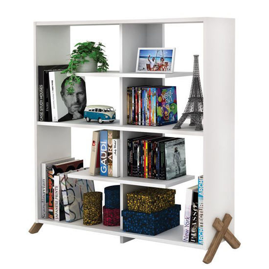 Εικόνα της ΒΙΒΛΙΟΘΗΚΗ KIPP ΣΕ ΧΡΩΜΑ ΛΕΥΚΟ-ΟΞΙΑ HM2244.12