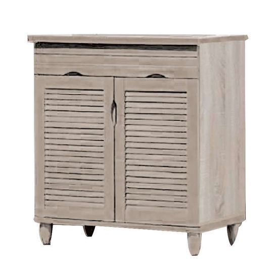 Εικόνα της Παπουτσοθήκη ξύλινη 2 πόρτες 78Χ38Χ83 S. oak