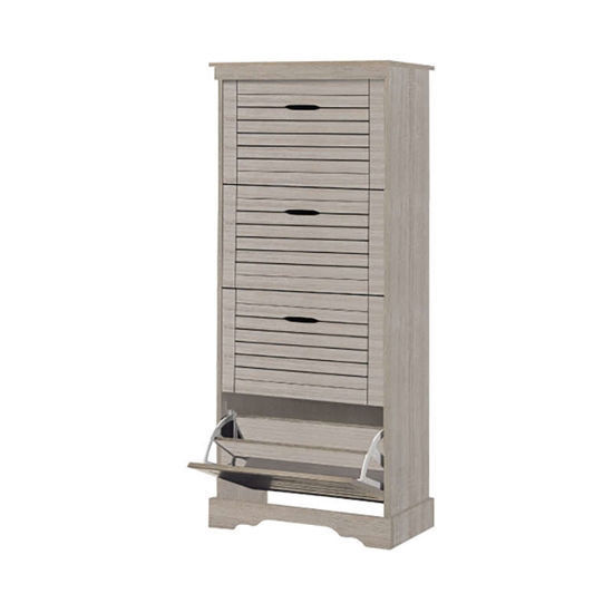 Εικόνα της Παπουτσοθήκη ξύλινη 4 συρτάρια 60Χ30Χ149 S. oak