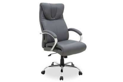 Εικόνα της Καρέκλα γραφείου διευθυντή Hilton pakoworld με pu χρώμα γκρι
