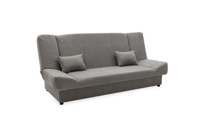 Εικόνα της Καναπές-κρεβάτι Tiko pakoworld 3θέσιος με αποθηκευτικό χώρο ύφασμα γκρι200x85x90εκ