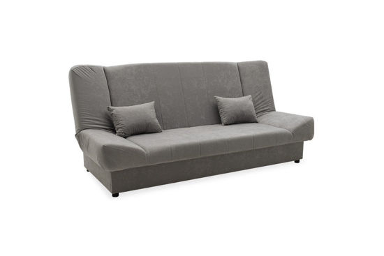 Εικόνα της Καναπές-κρεβάτι Tiko pakoworld 3θέσιος με αποθηκευτικό χώρο ύφασμα γκρι200x85x90εκ