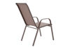 Εικόνα της Πολυθρόνα κήπου Calan pakoworld μέταλλο σκούρo καφέ-textilene καφέ