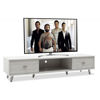 Εικόνα της Έπιπλο τηλεόρασης FIRENZE pakoworld χρώμα γκρι-λευκό 150,5x41x33εκ