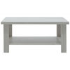 Εικόνα της Τραπέζι σαλονιού RIANO pakoworld χρώμα γκρι-λευκό 89,5x49,5x42,5εκ