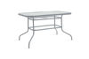Εικόνα της Τραπέζι κήπου Valor pakoworld μέταλλο γκρι-γυαλί 120x70x70εκ
