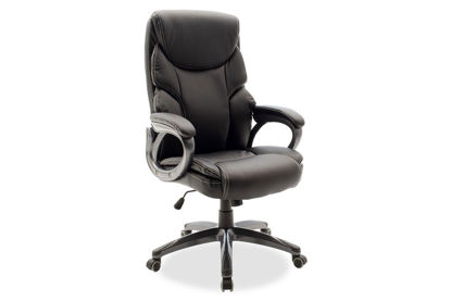 Εικόνα της Καρέκλα γραφείου διευθυντή Serena pakoworld με pu χρώμα μαύρο