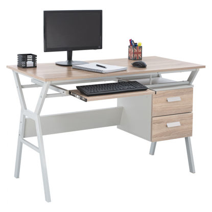 Εικόνα της ΓΡΑΦΕΙΟ SONAMA ΜΕ ΛΕΥΚΟ ΣΚΕΛΕΤΟ HM2130.01 120X60X76εκ.