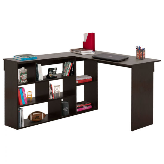 Εικόνα της ΓΡΑΦΕΙΟ ΓΩΝΙΑΚΟ HM2288.01 ΒΕΓΓΕ ΜΕ ΡΑΦΙΑ 120x130x76 εκ.