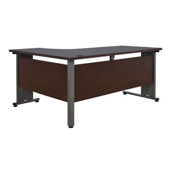 Εικόνα της ΓΡΑΦΕΙΟ ΕΠΑΓΓΕΛΜΑΤΙΚΟ HM2043.12R WENGE ΜΕ ΔΕΞΙΑ ΓΩΝΙΑ 160X120X75Υ εκ.