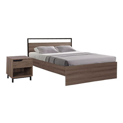 Εικόνα της ΣΕΤ ΚΡΕΒΑΤΟΚΑΜΑΡΑΣ 2ΤΜΧ ΚΡΕΒΑΤΙ 150Χ200-ΚΟΜΟΔΙΝΟ BENNET ΣΕ ΦΥΣΙΚΗ ΑΠΟΧΡΩΣΗ HM11308