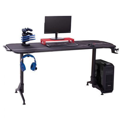 Εικόνα της ΓΡΑΦΕΙΟ GAMING HM11589.04 RGB LED & COMBI EXTENSION 170Χ75X70/75/80Υ εκ.